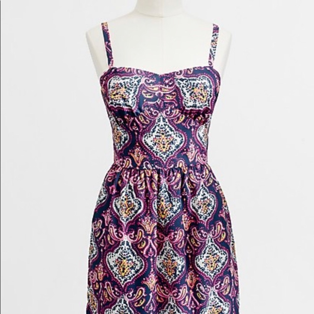 J Crew medallion Tank Dress
